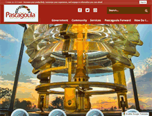 Tablet Screenshot of cityofpascagoula.com